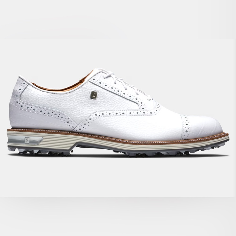 FootJoy Premiere Series Tarlow White Leather Men's Oxfords